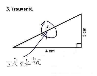 trouver x